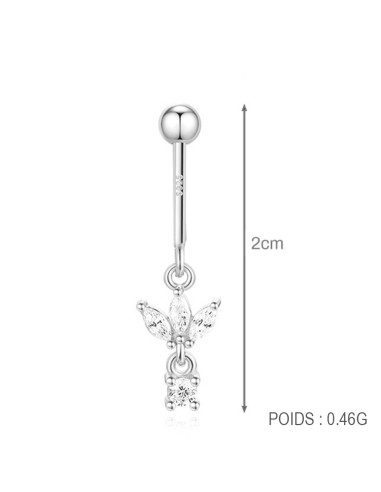 Upper helix LOTUS 1mm - argent 925