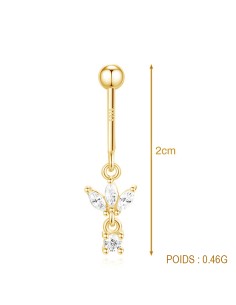 Upper helix LOTUS 1mm - argent 925 doré à l'or fin