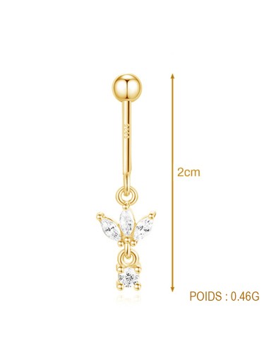 Upper helix LOTUS 1mm - argent 925 doré à l'or fin