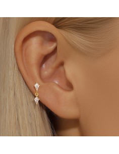 Labret LOSANGE 1,2mm - argent 925 2