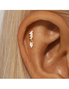 Labret BAGUETTE 1,2mm - argent 925 2