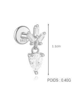 Labret CHOU 1,2mm - argent 925