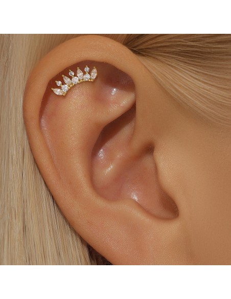 Labret COURONNE 1,2mm - argent 925