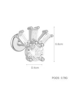 Labret ANANAS 1,2mm - argent 925