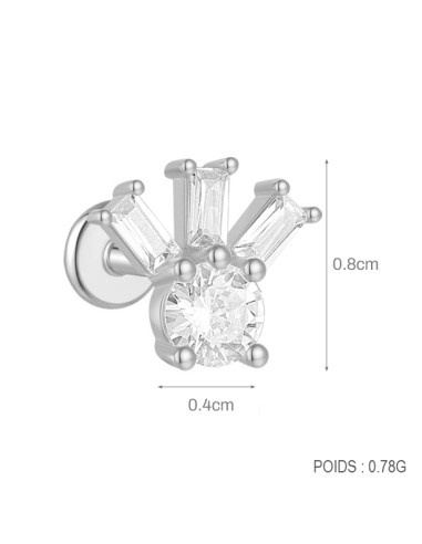 Labret ANANAS 1,2mm - argent 925