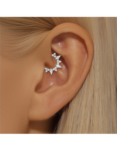 Clicker SOLEIL 1.2mm - argent 925 doré à l'or fin