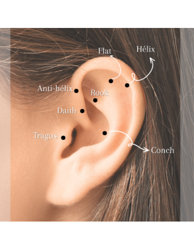 Labret flat fleur 1.2mm - argent 925