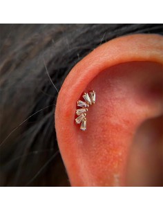 Labret RAYON 1,2mm - argent 925 2