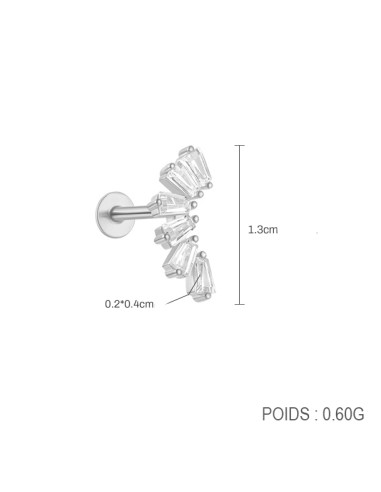 Labret RAYON 1,2mm - argent 925