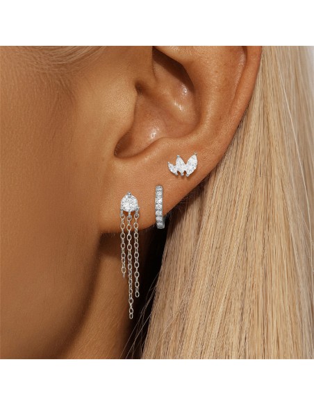 Set 3 boucles Bohème - argent 925