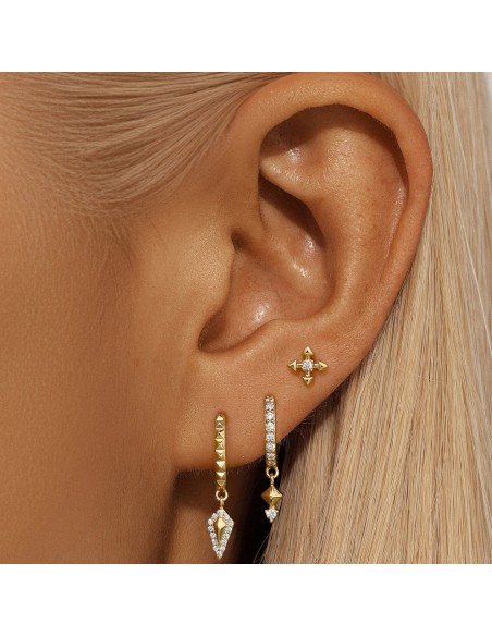 Set 3 boucles CREOLES - argent 925