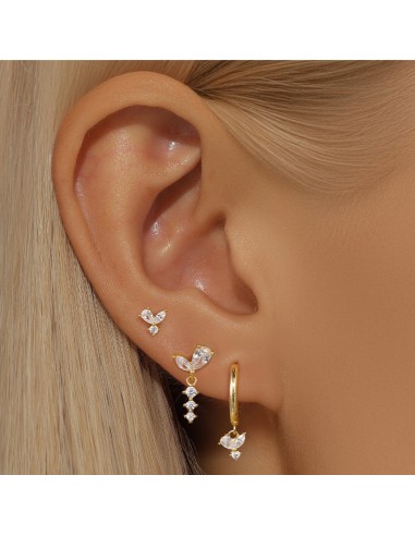 Set 3 boucles AILES - argent 925