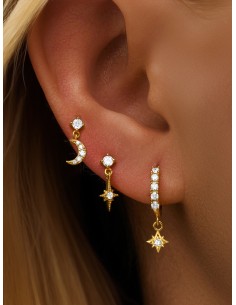 Set 3 boucles ASTRAL - argent 925 2