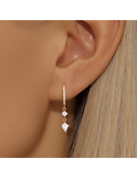 Boucles d'oreilles argent 925 - SYMBIOSE