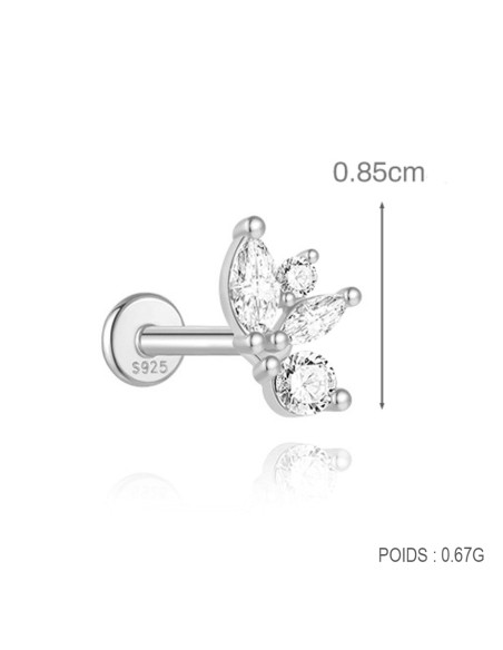 Labret Lilia 1.2mm - argent 925