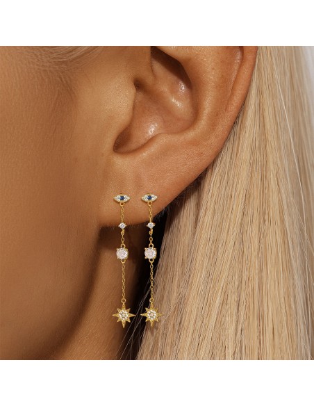 Boucles d'oreilles argent 925 - EYE