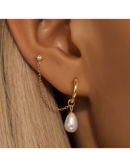 Boucles d'oreilles argent 925 - PERLE