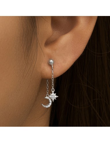 Boucles d'oreilles argent 925 - MOON