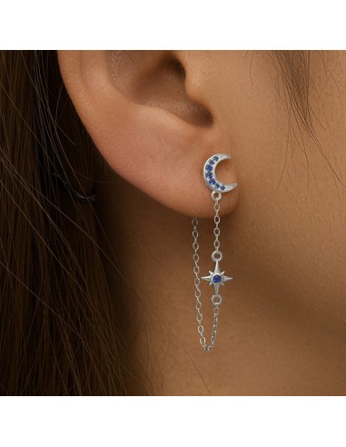 Boucles d'oreilles argent 925 - LUNE BIS