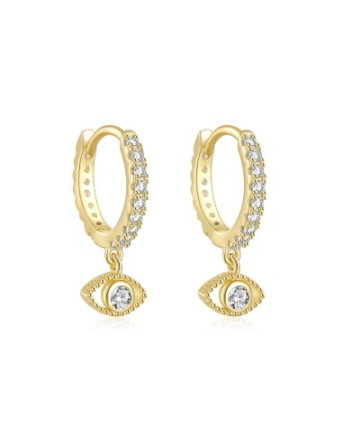Boucles d'oreilles argent 925 doré à l'or fin -...