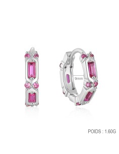 Boucles d'oreilles argent 925 - REC ROSE