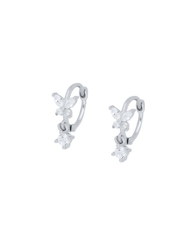 Boucles d'oreilles argent 925 - PAPILLON