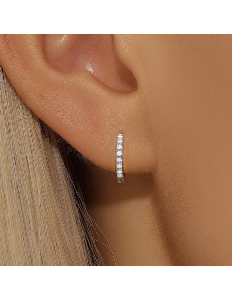 Boucles d'oreilles argent 925 - SIMPLE CZ