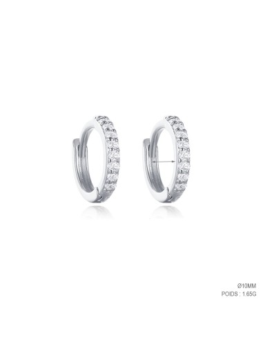 Boucles d'oreilles argent 925 - SIMPLE CZ