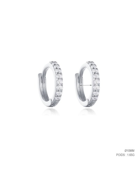 Boucles d'oreilles argent 925 - SIMPLE CZ