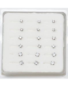 Piercing nez coudé CZ en acier