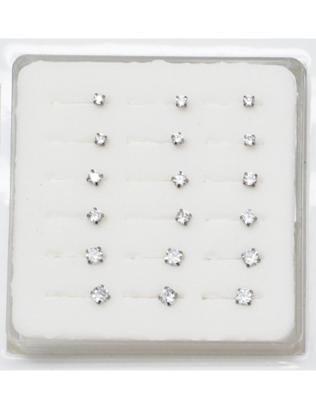 Piercing nez coudé CZ en acier