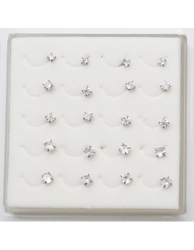 Piercing nez tourbillon CZ en acier