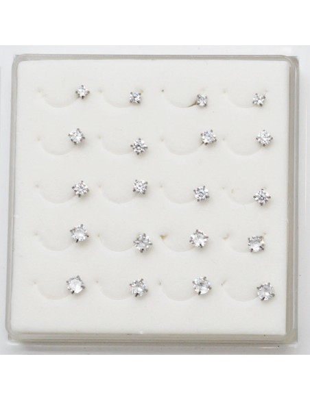 Piercing nez tourbillon CZ en acier