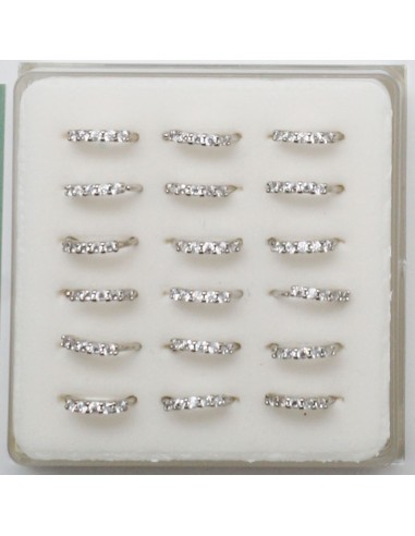 Piercing nez anneau flex avec CZ en acier