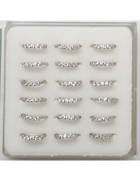 Piercing nez anneau flex avec CZ en acier