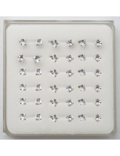 Piercing nez fer à cheval en acier avec CZ