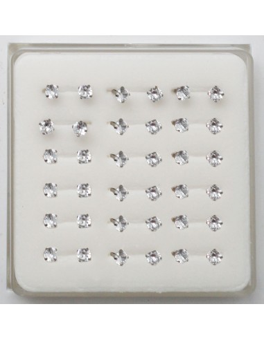 Piercing nez fer à cheval en acier avec CZ