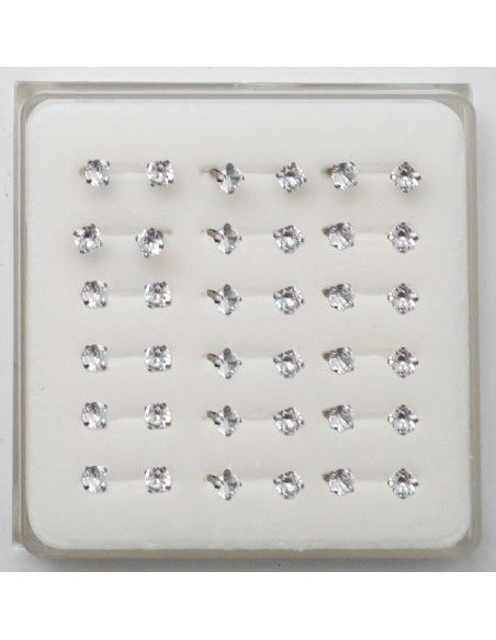 Piercing nez fer à cheval en acier avec CZ