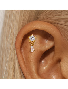 Labret ETOILE 1.2mm - argent 925 2